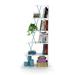Furnish Home Store Modern 5 Tier Ladder Bookshelf Organizers, Narrow Bookshelf for Small Spaces Office Furniture Bookcase