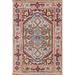 Light Blue Heriz Serapi Oriental Area Rug Handmade Wool Carpet - 2'0"x 3'0"