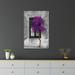 Latitude Run® Tree in Front of Window Purple Pop Color Pop Print On Acrylic Glass Metal in Indigo | 32 H x 24 W x 0.25 D in | Wayfair
