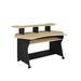 Latitude Run® Executive Desk w/ Hutch Wood in Black/Brown | 40 H x 69.4 W x 30.8 D in | Wayfair CD182E6008CF46B79D117FB70A4A06BC