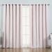 Hokku Designs Damyiah Polyester Blackout Curtain Panel (1 Sheer & 1 Blackout Panel) Polyester in Pink | 96 H x 80 W in | Wayfair