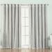 Hokku Designs Damyiah Polyester Blackout Curtain Panel (1 Sheer & 1 Blackout Panel) Polyester in Gray | 96 H x 80 W in | Wayfair