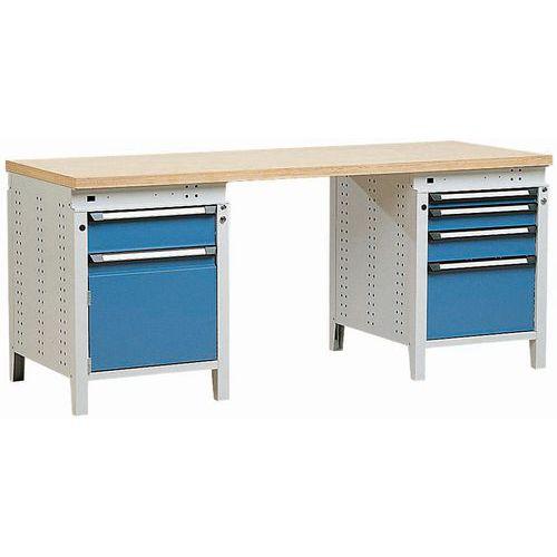 etabli largeur 2000mm 5tiroirs+1porte +multiplis 40