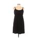 Style&Co Casual Dress - Mini Scoop Neck Sleeveless: Black Print Dresses - Women's Size Large Petite