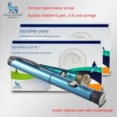 Yierle-Stylo d'injection d'insuline Nuohe pour enfants stylo d'injection de mémoire de sucre dans