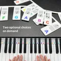 Autocollants pour clavier de piano à 88/61 touches notes d'attro pour l'apprentissage du piano