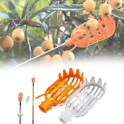 Tête de cueillette de fruits en plastique panier de jardin outil de cueillette de fruits à haute