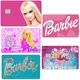 22 modèles d'autocollants de cartes Barbie pour femmes anime mode Y2K cartes de crédit bancaires
