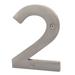 Sure-Loc HN5-2 5"" Tall Satin Zinc Nickel House Number 2