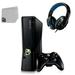 Pre-Owned Microsoft Xbox 360 250GB Video Game Console Black With BOLT AXTION Headset Bundle (Refurbished: Like New)