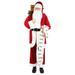 72" Red and White Santa Claus with Naughty or Nice List Christmas Figure