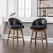 360 Degree Swivel Counter Height Bar Stools with Footrest Set of 2