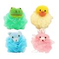 4Pcs Bath Shower Balls Exfoliating Bath Towels for Kids (Assorted Color)