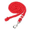 Horse lead rope Cotton 2 Metre Strong Horse Pony Lead Rope With Trigger Clip Snap Hook (Red)