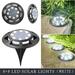 SRstrat Solar Ground Lights Yard Lights Solar Ground Light LED Solar Lights (8 Main Lights 8 Side Lights) Upgraded Outdoor Solar Powered Waterproof Bright In-Ground Light Yard Walkway Garden Decor