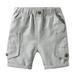 B91xZ Boys Shorts Kids Toddler Baby Girls Boys Solid Spring Summer Shorts Clothes Grey Sizes 2-3 Years