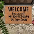 WJSXC Bathroom Rugs Summer Savings Clearance! Funny Doormat Indoor Outdoor 15.7 X 23.6 Inches Home Front Porch Rugs Flower Carpet Gift Bedroom Corridor Entrance Patio Greeting Decoration Supplies (D)