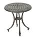 Noble House Lola Outdoor Cast Aluminum Round Side Table