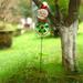 Garden Figurines And Statues Christmas Metal Windmill Yard Stake Rustic Santa Snowman Deer Yard Stake Outdoor Decor Babies Second Christmas Ornament