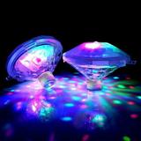 Swimming Pool Lights LED Color Changing Floating Pool Lights with 8 Modes Lighting Underwater Battery Powered Waterproof Pool Light That Float for Disco Pool Pond Fountain Garden Party Decoration-2Pcs