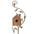 JeashCHAT Bird House Stakes Clearance Metal Bird House for Outside with 4 Poles Large Birdhouses for Outdoor Patio Lawn Yard Garden Decor Great Gifts for Grandma Grandpa