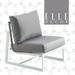 Millwork Holdings . Co Inc Elle Decor Mirabelle Outdoor Armless Accent Chair White