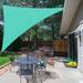 Shade&Beyond 9 x10 x13.5 Customize Sun Shade Sail Turquoise UV Block 185 GSM Commercial Triangle Outdoor Covering for Backyard Pergola Pool (Customized Available) AT-10T