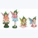 Youngs 73187 Resin Garden Cottage Flower Fairy Garden Stake Assorted Color - 4 Assorted