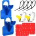 2PCS Pool Pipe Holders - Pool Accessories Happon Above Ground Pool Accessories Pool Accessories Designed to Fit On Pools - Prevent Pipe Sagging Improve Pool Hoses Lifespan (Blue)