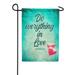 America Forever Bible Verse Garden Flag - 12.5 x 18 inch - 1 Corinthians 16:14 Do Everything in Love - Christian Quotes Double Sided Religious Garden Flag - Outdoor Yard Decorative Inspirational Flag