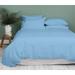 Kamas 1 Piece Solid Order Customized Size Light Blue Duvet Cover 100% Egyptian Cotton 600 Thread Count with Zipper & Corner Ties Luxurious Quality