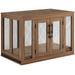 Medium Dog Crate with Tray, Walnut - Unipaws - UH5178