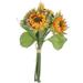 NUOLUX Simulation Sunflower Bouquet DIY Flower Arrangement Idyllic Photography Props Home Decoration Bridal Bouquet (Golden)