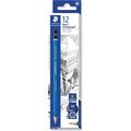 STAEDTLER Mars Lumograph 6H Graphite Art Drawing Pencil Medium Hard Break-Resistant Bonded Lead 12 Pack 100-6H blue (100-6H VE)