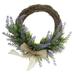 Rustic Rattan Artificial Lavender Wreath Front Door Wall Office Wedding Venue Decor 12 Inch