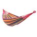 Canddidliike Weather-Resistant Soft Woven Cotton Fabric Hammock Bed for Backyard Porch - Multicolor