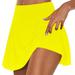 Clearance LYXSSBYX Yoga Shorts for Women Hot Sale Clearance Women s Summer Pleated Tennis Skirts Athletic Stretchy Short Yoga Fake Two Piece Trouser Skirt Shorts