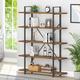 17 Stories Metal Wood 5 Tier Bookshelf & Storage Book Rack Wood in Brown | 70 H x 47.2 W x 12.7 D in | Wayfair BD0D915A87C8419E93436D016F48B150