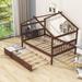 Isabelle & Max™ Abberger Full House Beds w/ Trundle, Wood in Brown | 62.9 H x 57 W x 79.5 D in | Wayfair 73060E7DC2144A63B0C2CDE3419278E8