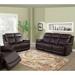 Red Barrel Studio® Monette 2 Piece Faux Leather Reclining Living Room Set Faux Leather in Brown | 42 H x 81 W x 39 D in | Wayfair Living Room Sets