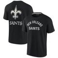 Unisex Fanatics Signature Black New Orleans Saints Elements Super Soft Short Sleeve T-Shirt