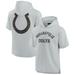 Unisex Fanatics Signature Gray Indianapolis Colts Elements Super Soft Fleece Short Sleeve Pullover Hoodie