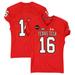 Texas Tech Red Raiders Team-Issued #16 Jersey with Equality Patch from the 2017-2022 NCAA Football Seasons