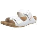 Fitflop Men's Gogh Moc Slide Sandal, White, 9 UK