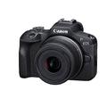 Canon EOS R100 Spiegellose Kamera + RF-S 18-45mm IS STM Objektiv (Kompaktkamera, 4k Videokamera, Digitalkamera mit Autofokus und Motiverkennung für Augen Tiere Fahrzeuge, Filter- und Kreativassistent)