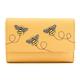 Mala Leather Suri Bee Large Tri-fold Purse - 3619-92 (Yellow)