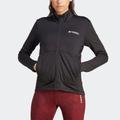 Outdoorjacke ADIDAS TERREX "TERREX MULTI LIGHT FLEECEJACKE" Gr. M, schwarz (black) Damen Jacken Outdoorjacken