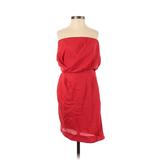 BCBGMAXAZRIA Casual Dress - Popover Off The Shoulder Strapless: Red Dresses - Women's Size 2