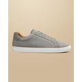 Men's Suede Trainers - Grey, 10 R by Charles Tyrwhitt