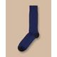 Men's Cotton Rib Socks - French Blue, 10.5-13 by Charles Tyrwhitt